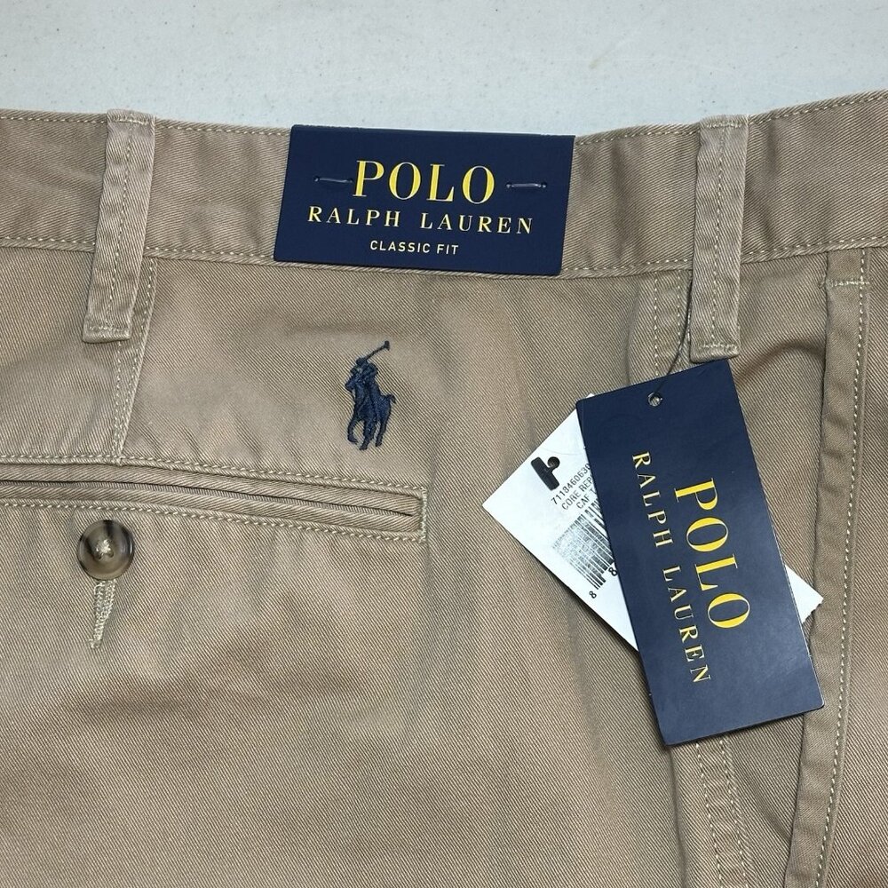 Polo Ralph Lauren Big & Tall 44T Cafe Tan Classic Fit 11" Shorts 100% Cotton - Picture 2 of 9